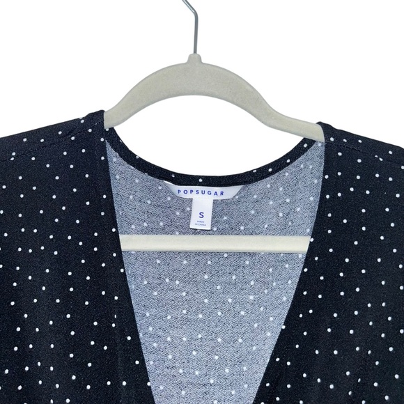 Black & White Polka Dot Romper Long Jumpsuit Pop Sugar Women’s Size Small Style! - Picture 4 of 5